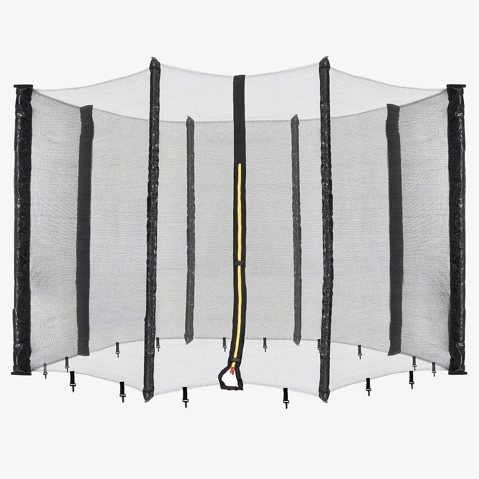 Arebos Trampolin Schutznetz Sicherheitsnetz für 8 Stangen/Pfosten-Trampolin Ø 366cm/12Fuß