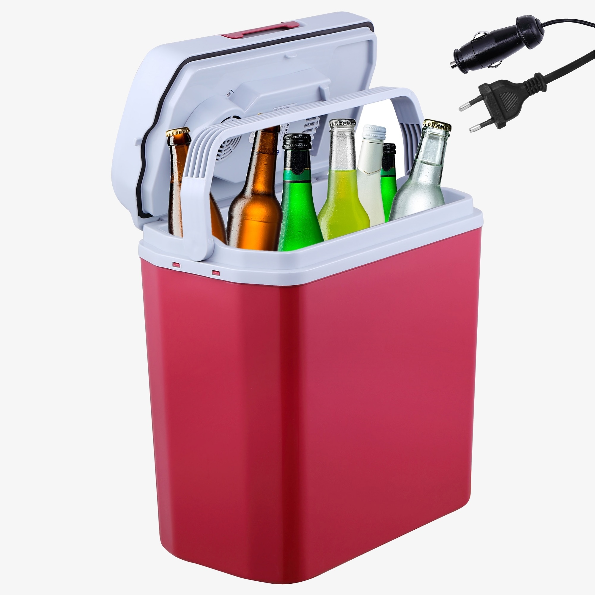 Arebos Thermoelektrische Kühlbox 20L - Auto & Steckdose,kühlen & wärmen,mobil Kühlschrank