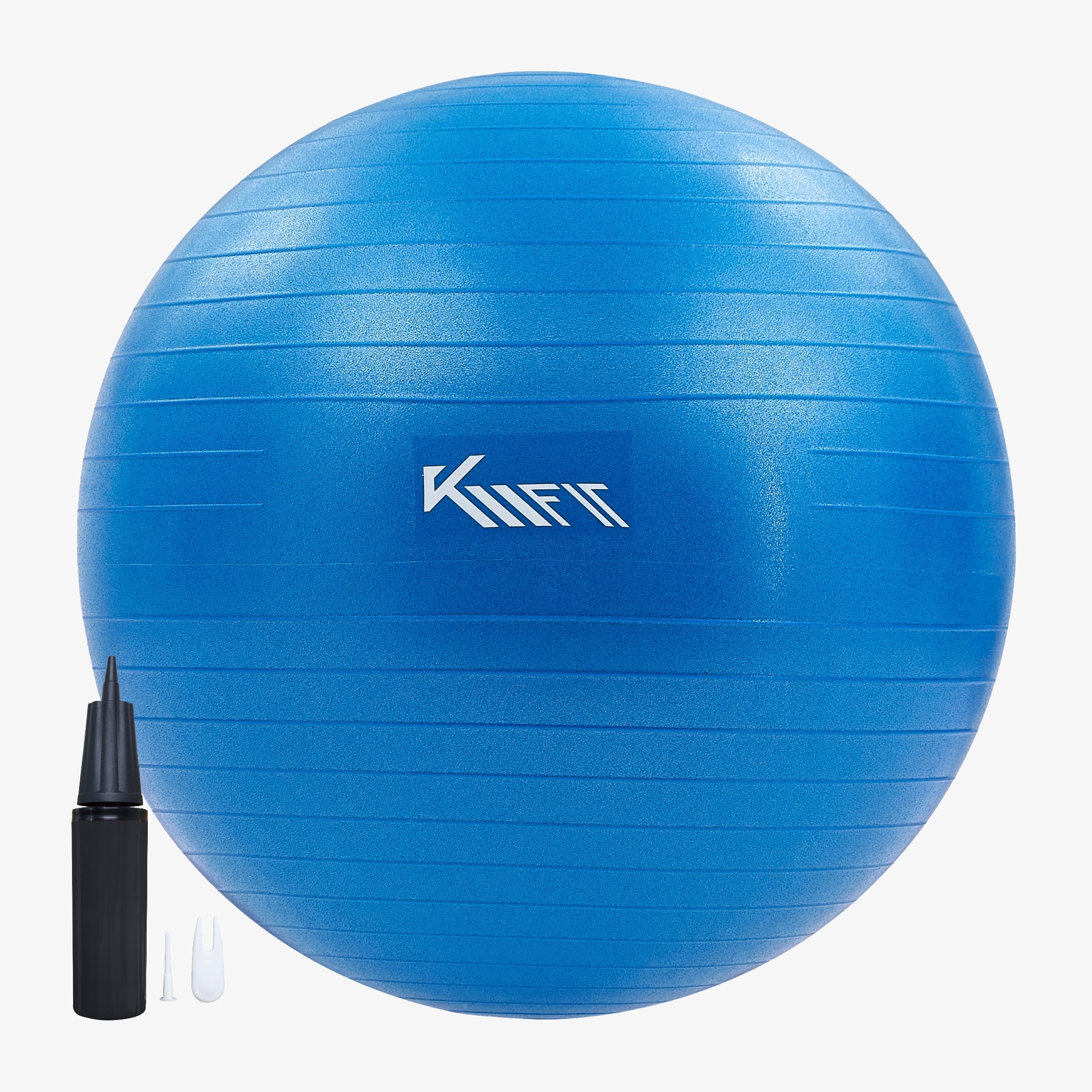 KM-Fit Professioneller Gymnastikball 65 cm Anti-Burst-System inkl. Luftpumpe BPA-frei Sitz- und Fitnessball
