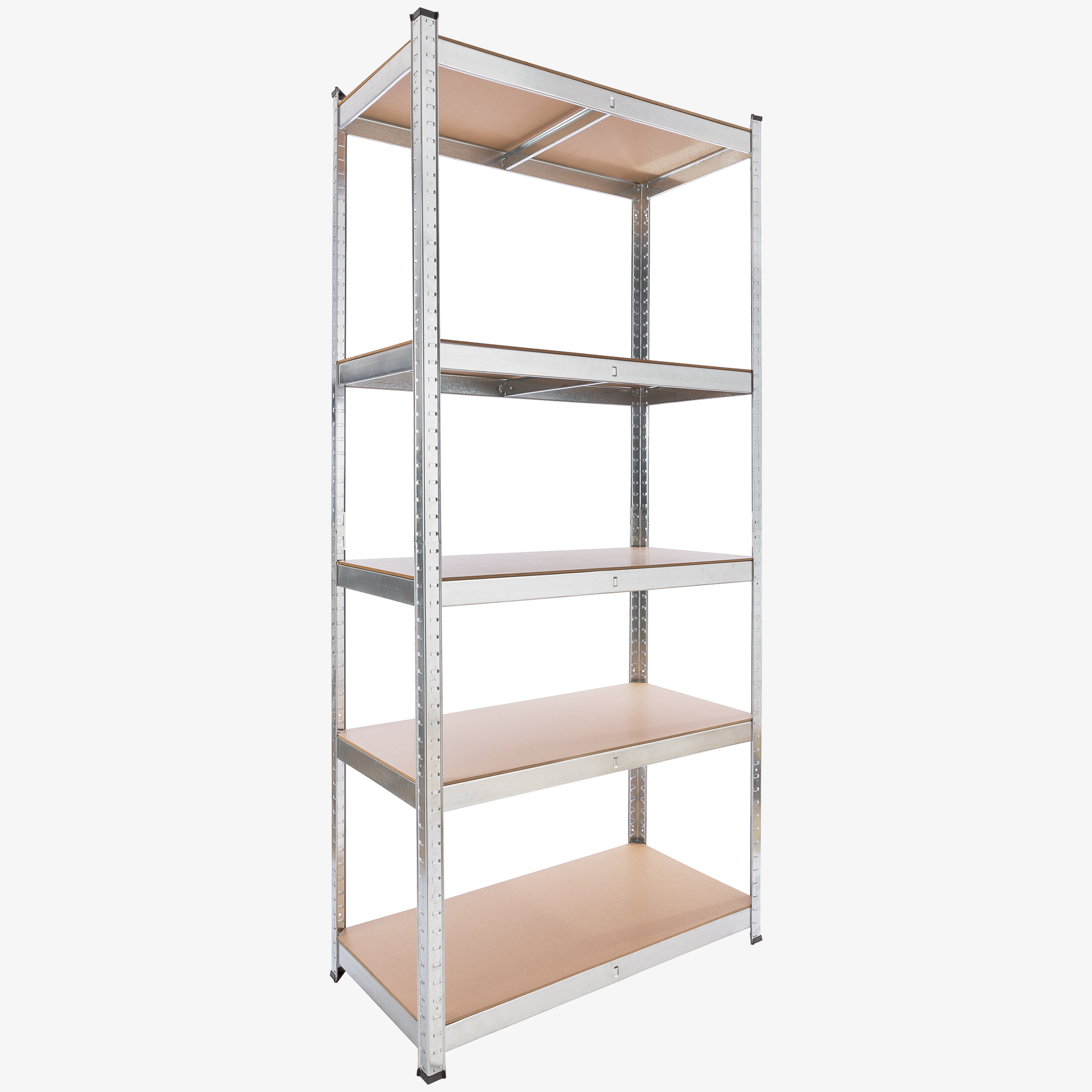 Arebos Scaffale per carichi pesanti 200 x 90 x 45 cm, portata 1000 kg - argento