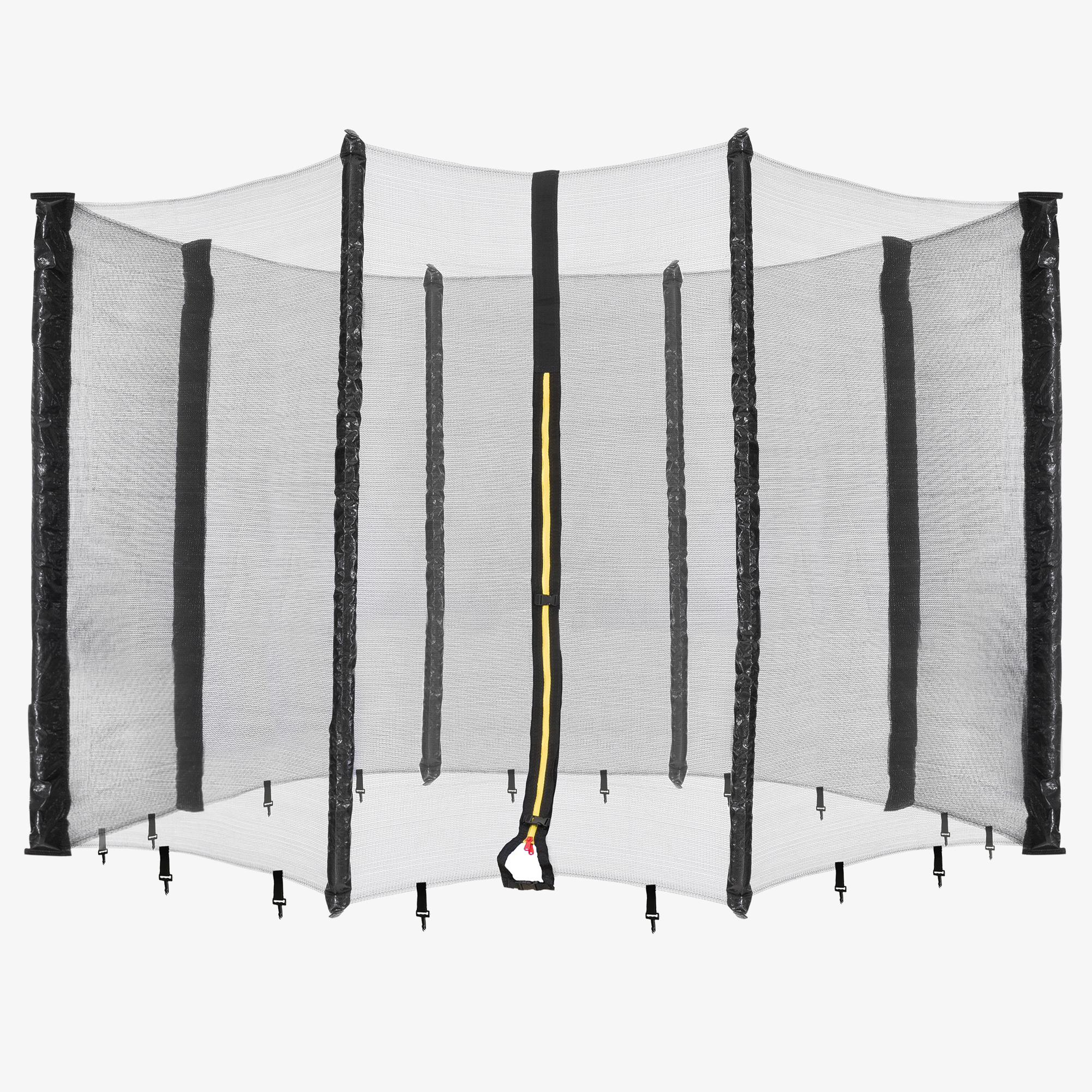 Arebos Trampolin Schutznetz Sicherheitsnetz für 8 Stangen/Pfosten-Trampolin Ø 430cm/14Fuß