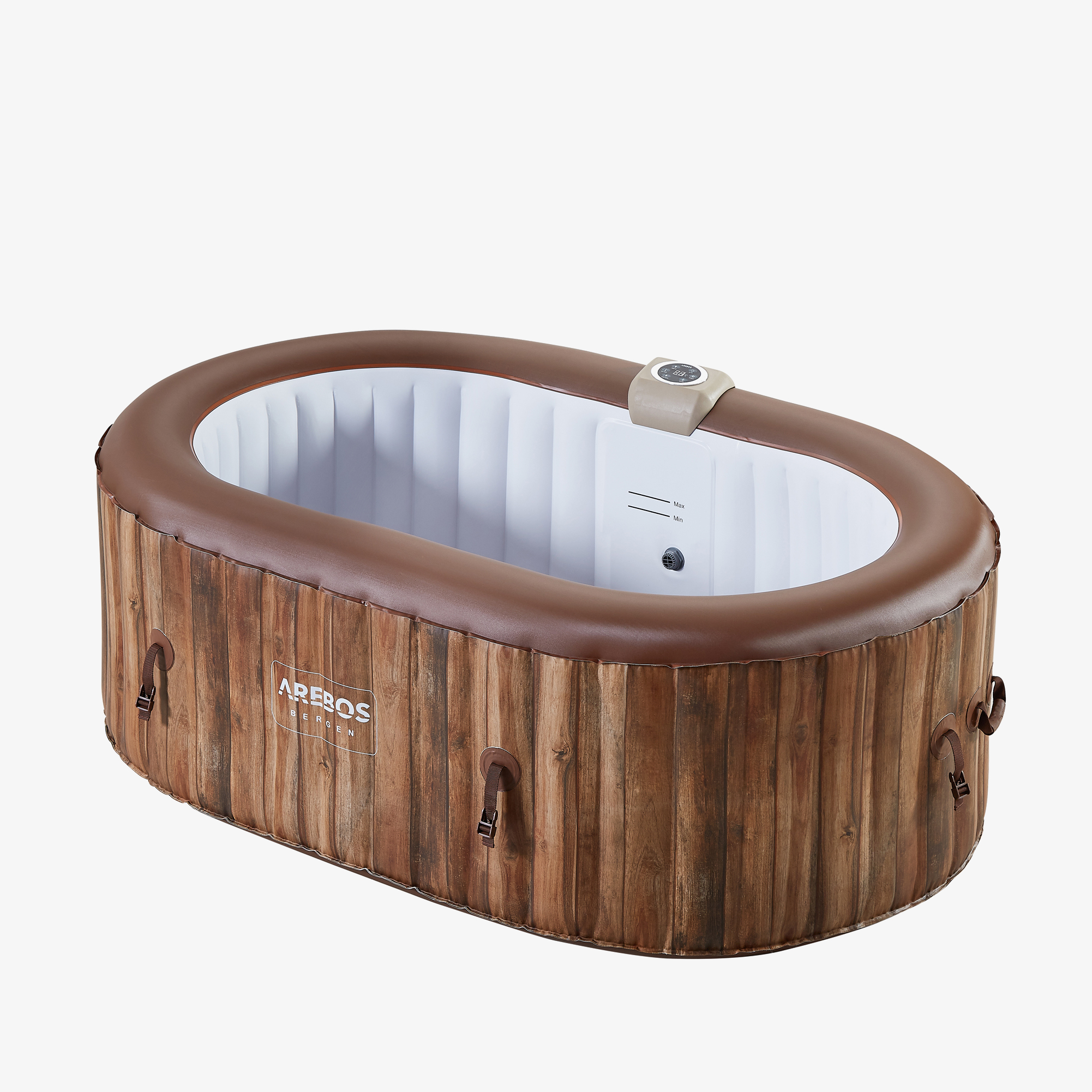Arebos Whirlpool Bergen Spa aufblasbar,In- & Outdoor,190x120cm, Spa für 2 Personen