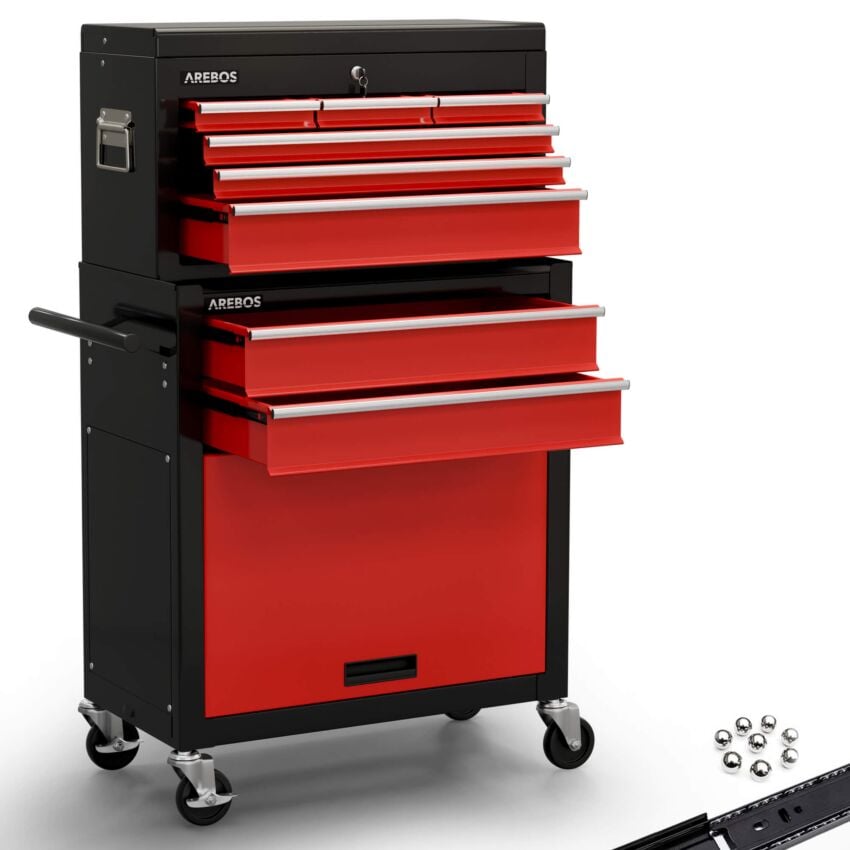 Werkstattwagen - 9 Fächer - Zweifarbig