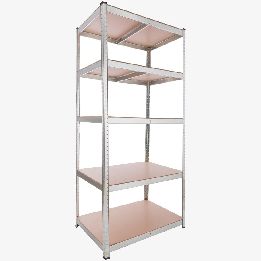 Schwerlastregal 200 x 90 x 60 cm 875 kg Silber