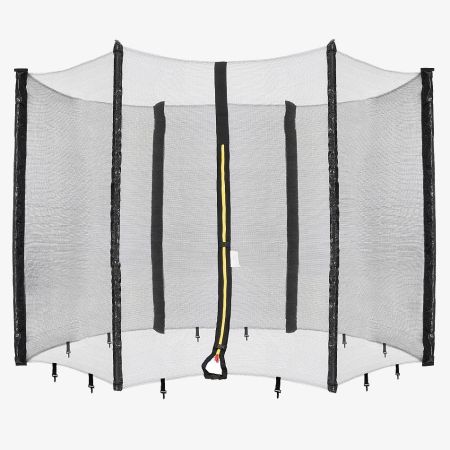 Trampolin Zubehör Sicherheitsnetz 305 cm Durchmesser für 10 Fuß Trampolin mit 6 Stangen , Höhe 180 cm mit Reißverschluss