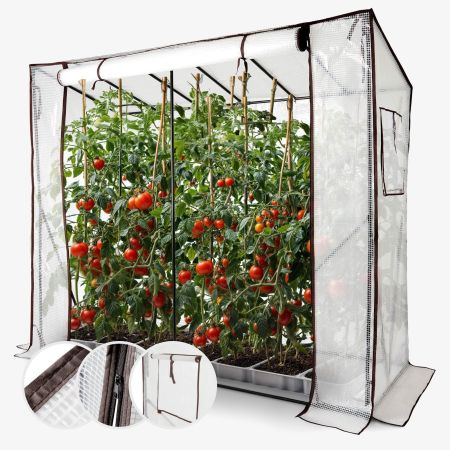 Tomatengewächshaus 200 x 77 x 170 cm