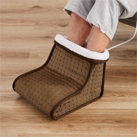 Elektrischer Fußwärmer - Braun